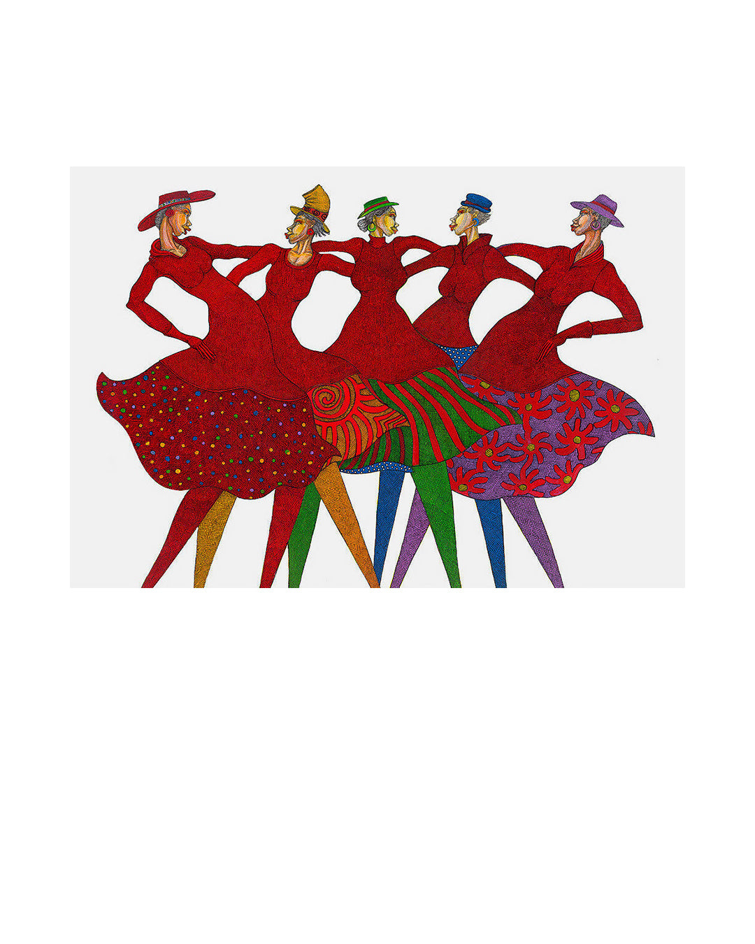 Sisters In Link — original artwork by Charles A. Bibbs