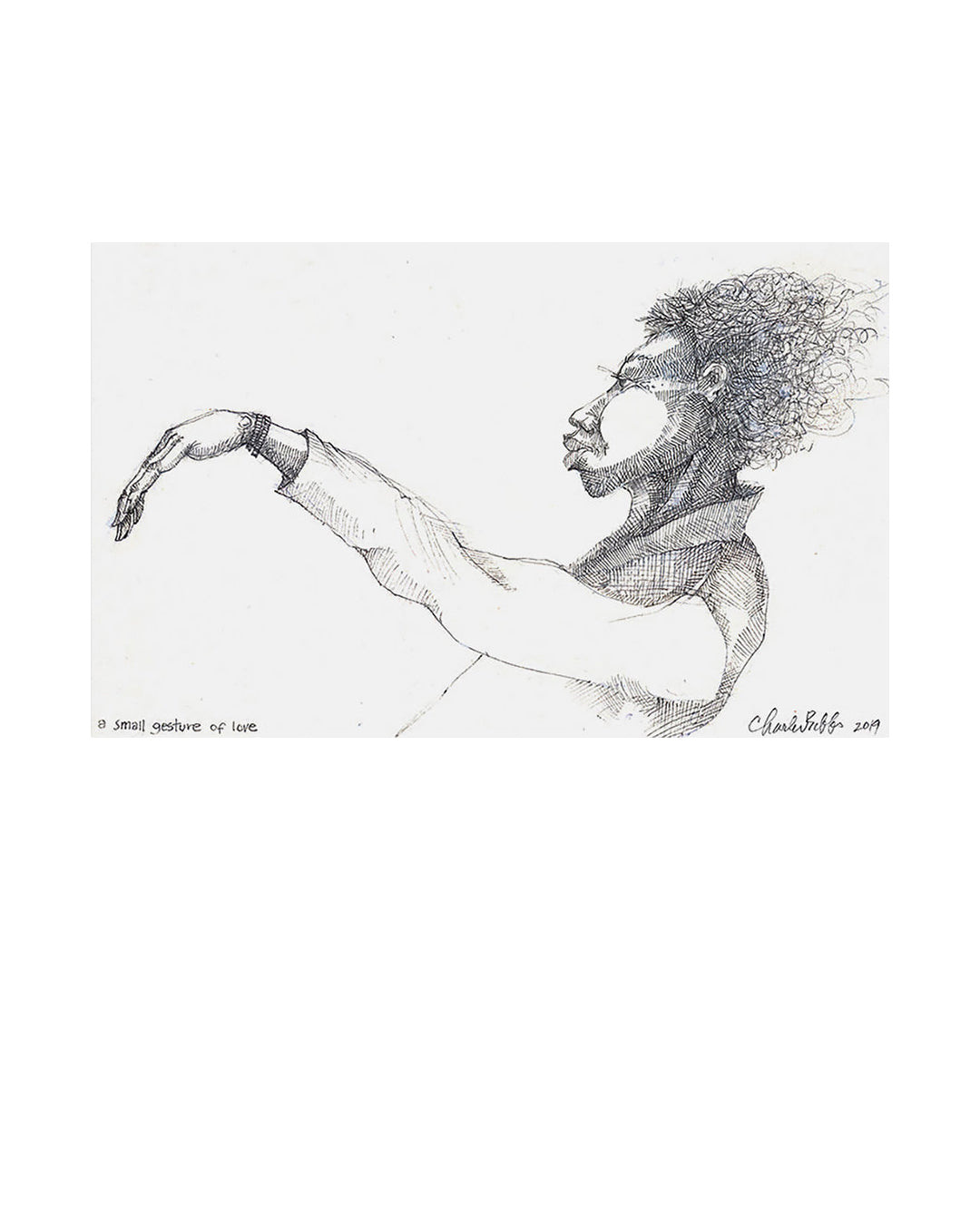 A Small Gesture Of Love — original artwork by Charles A. Bibbs