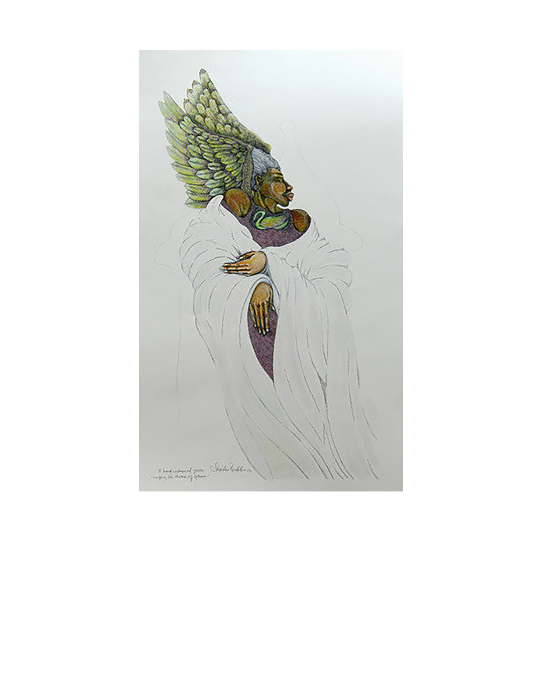 Making the Throne Of Grace — original artwork by Charles A. Bibbs