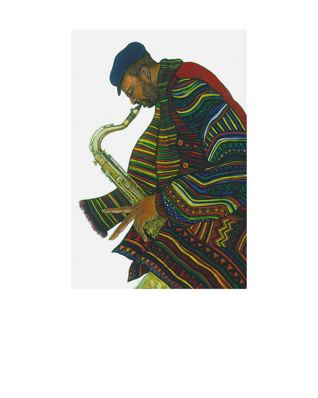 Jazzin — original artwork by Charles A. Bibbs