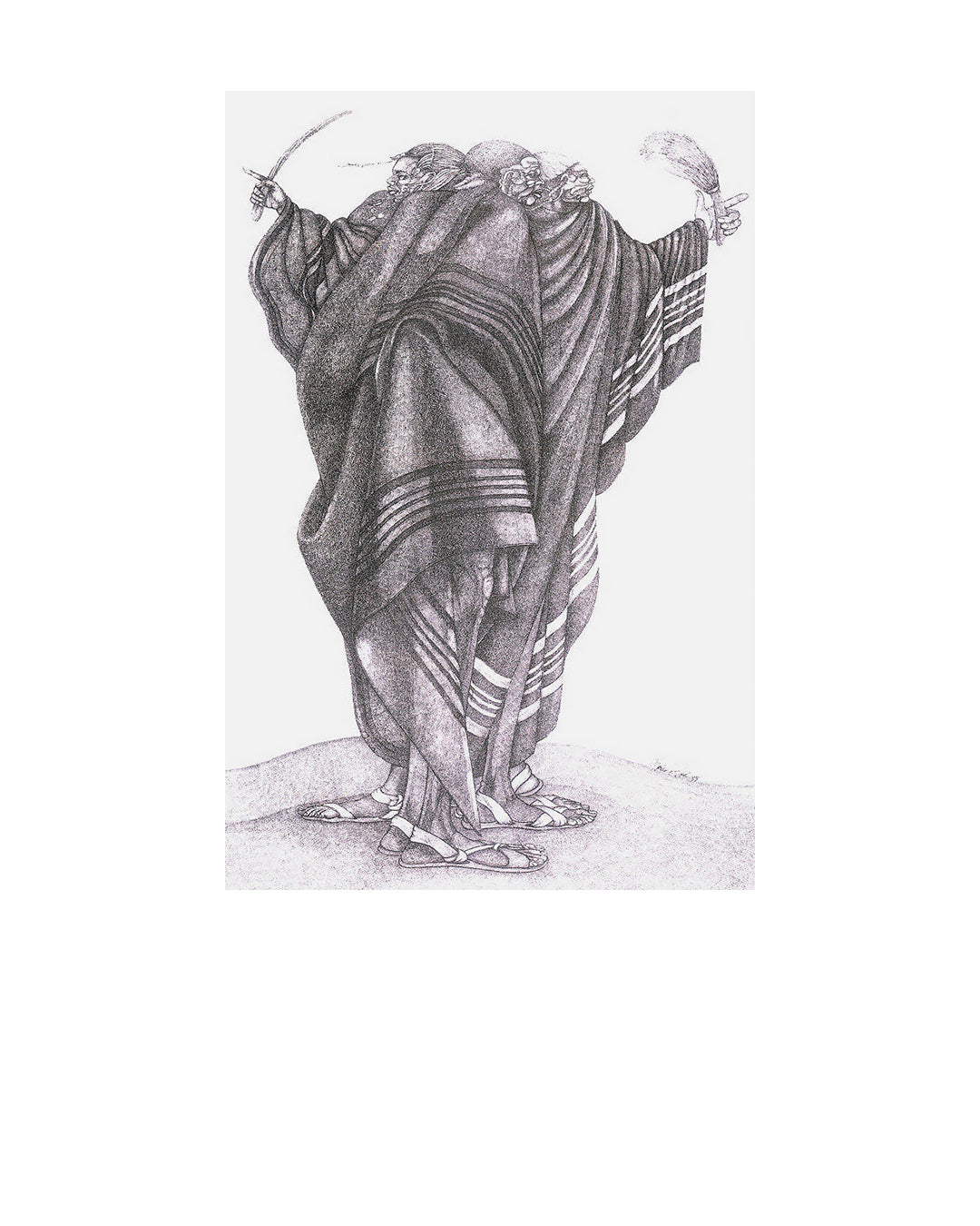 Cloaks Of The Herdsmen — original artwork by Charles A. Bibbs