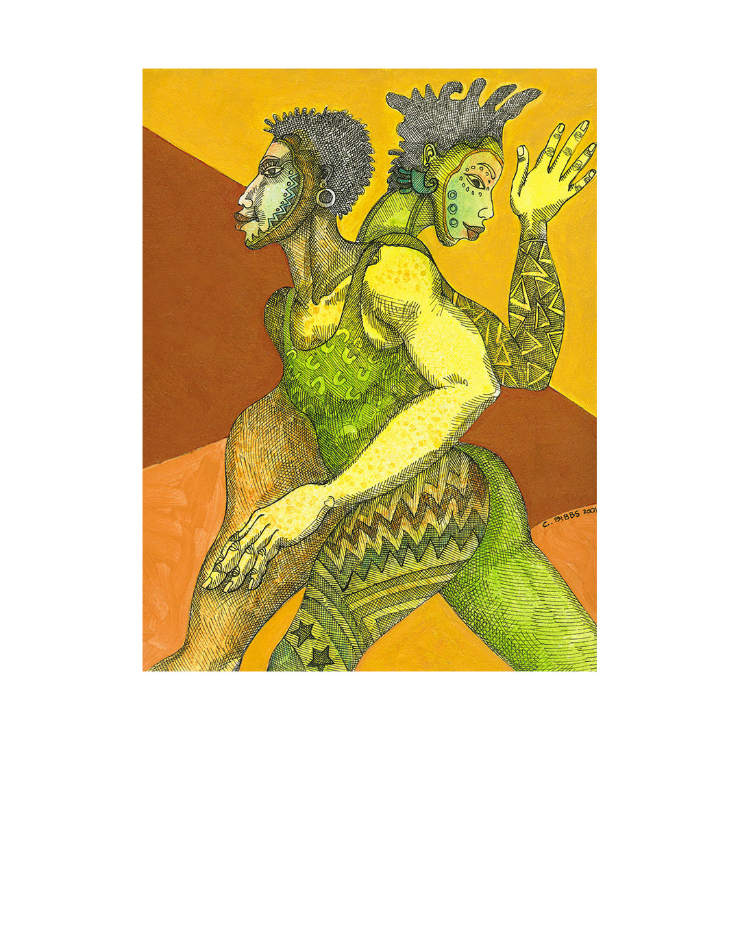 Walk On By — original artwork by Charles A. Bibbs