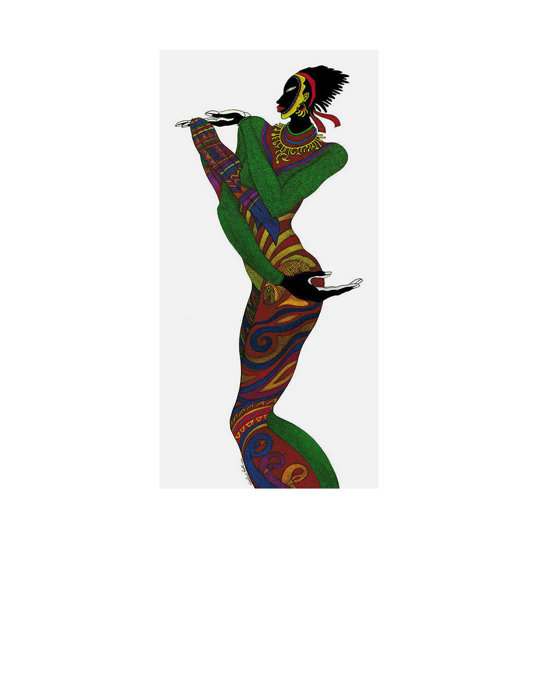 Ebony Series 6 — original artwork by Charles A. Bibbs