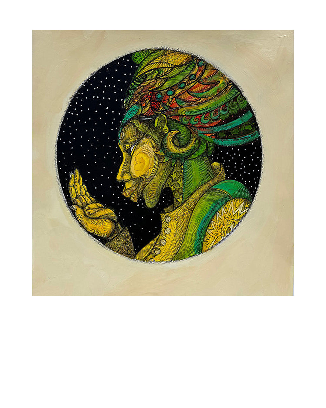 Midnight Stars — original artwork by Charles A. Bibbs