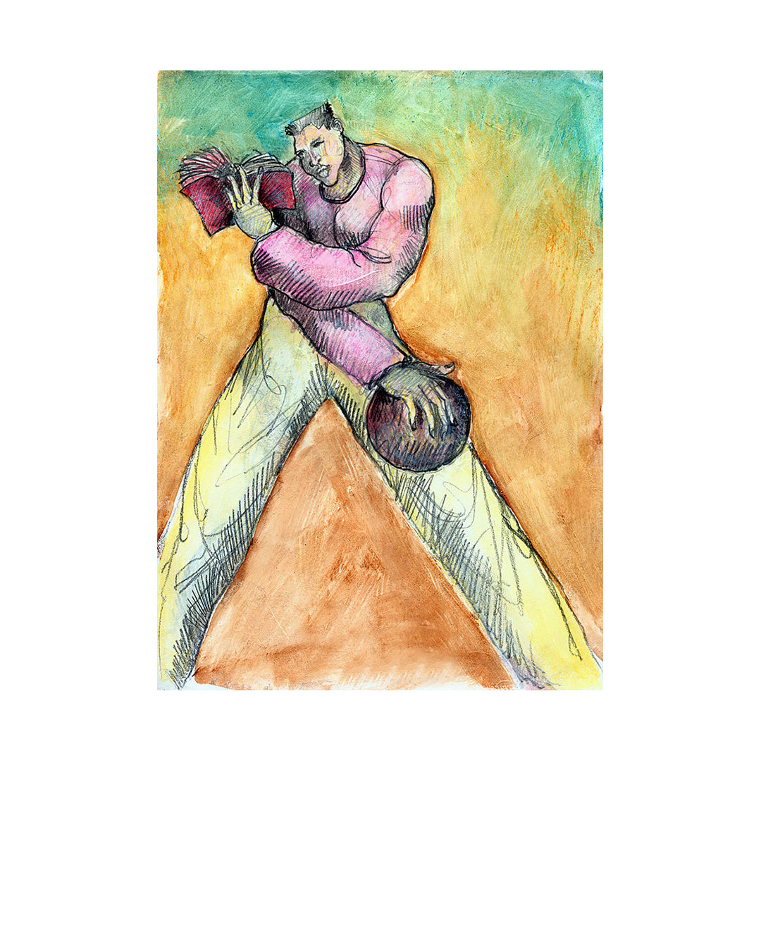 Mind Game Study 1 — original artwork by Charles A. Bibbs