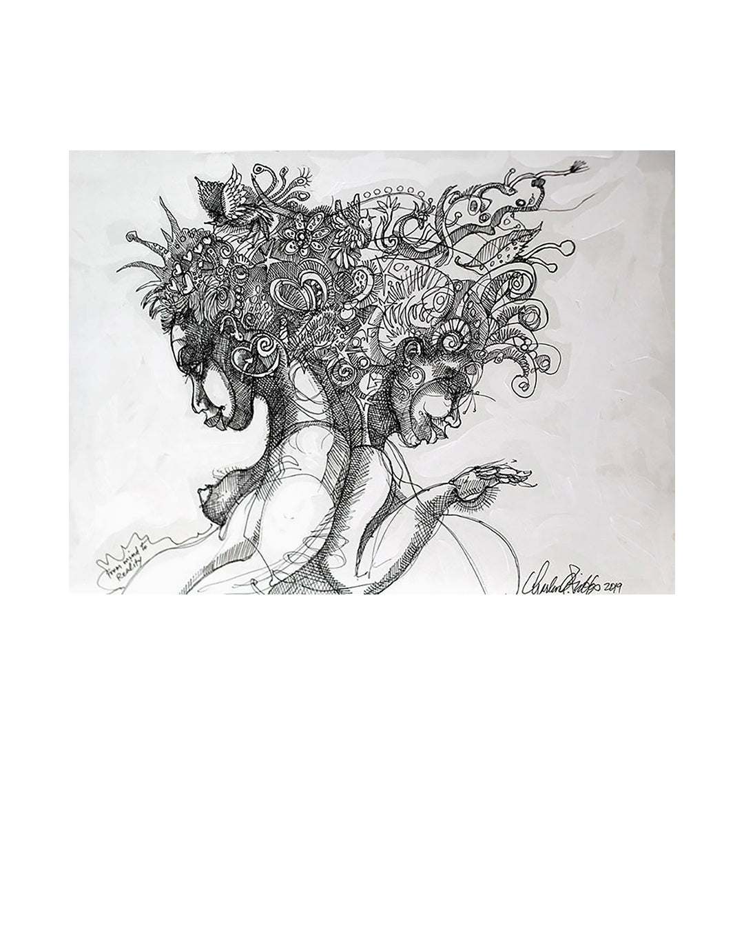 From Mind To Reality — original artwork by Charles A. Bibbs