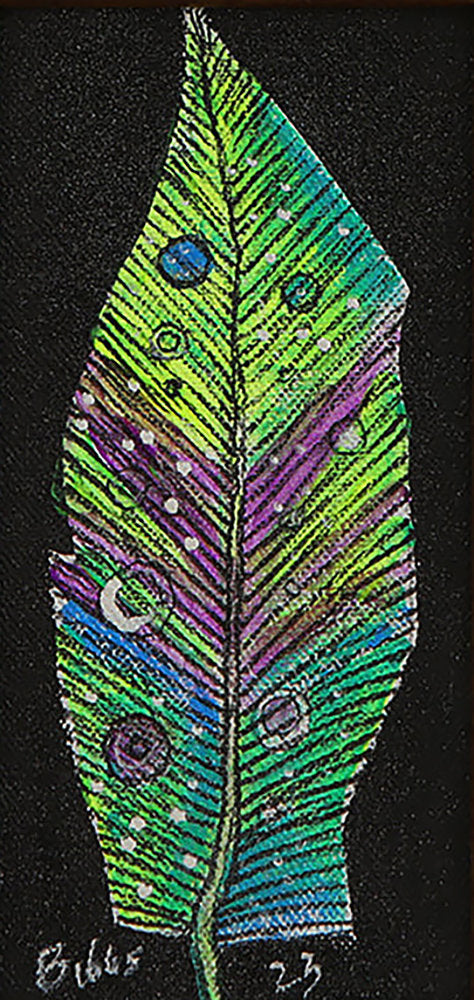 Detail of Feather No. 3 (2023) by Charles A. Bibbs