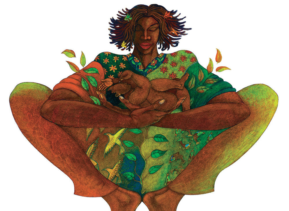Detail of Motherhood by Charles A. Bibbs