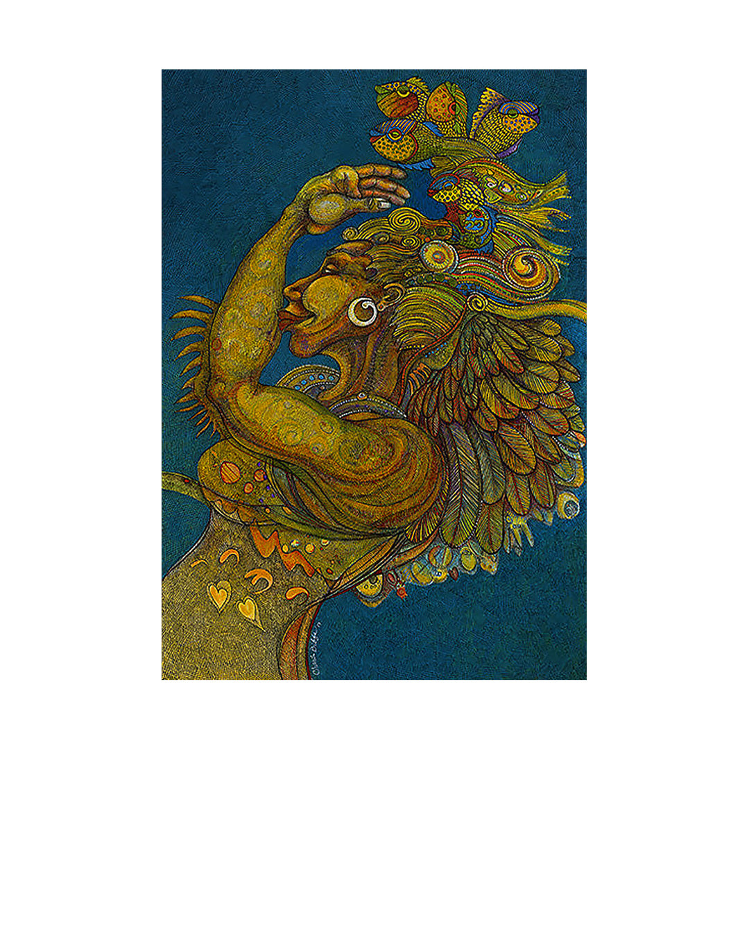Sea  Angel II — original artwork by Charles A. Bibbs