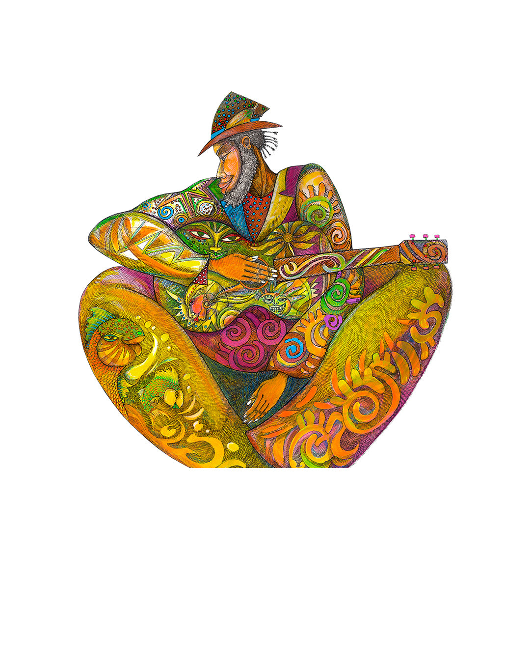 Blues Cruise — original artwork by Charles A. Bibbs