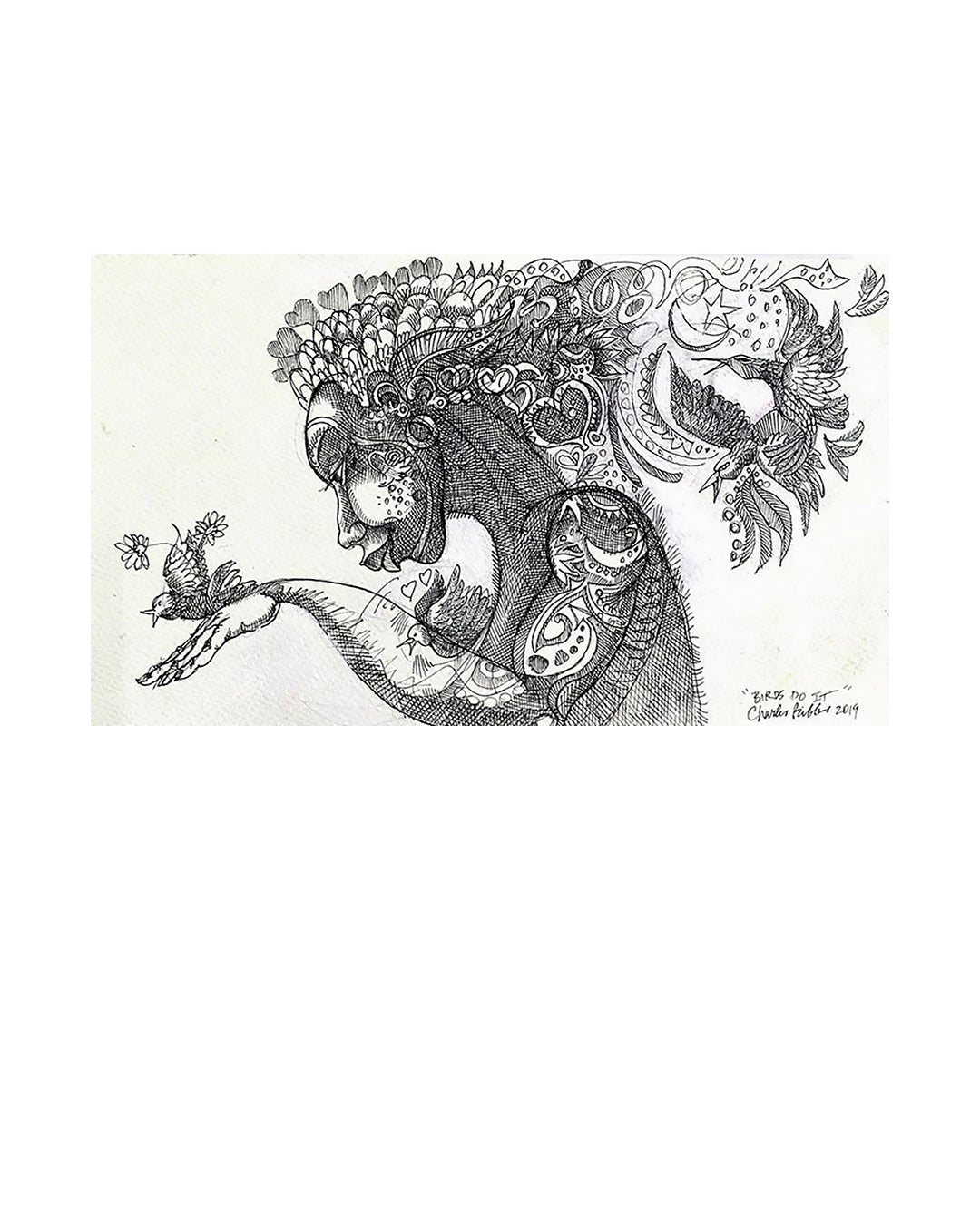 Birds Do It — original artwork by Charles A. Bibbs