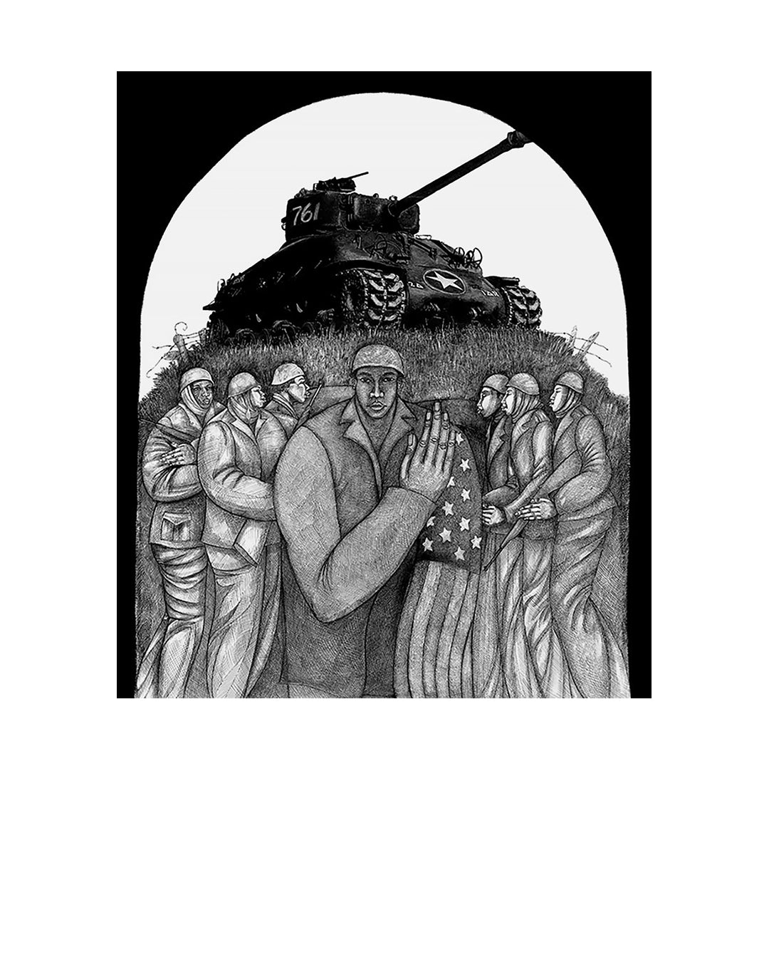 Come Out Fighting — original artwork by Charles A. Bibbs