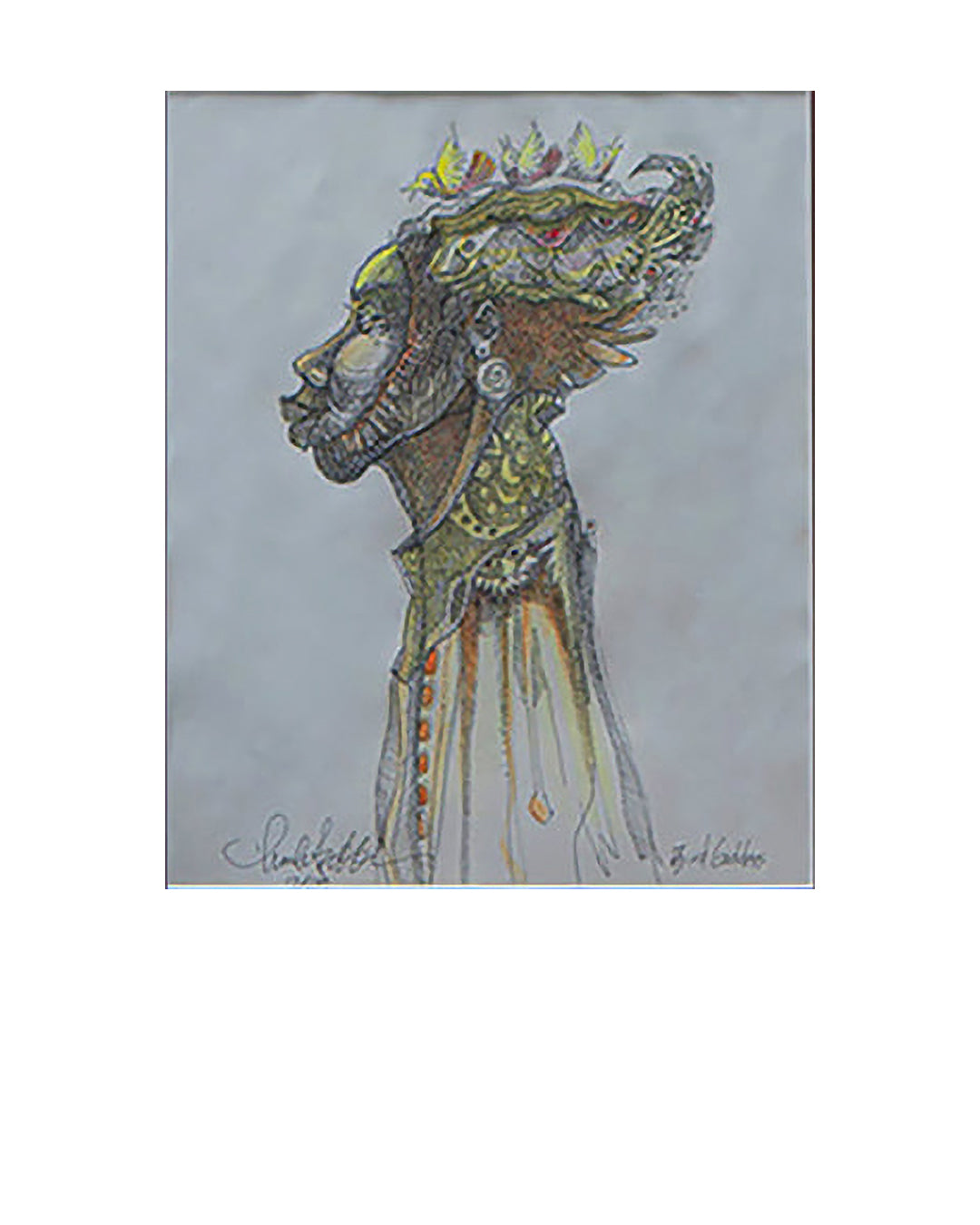 The Bird Goddess — original artwork by Charles A. Bibbs