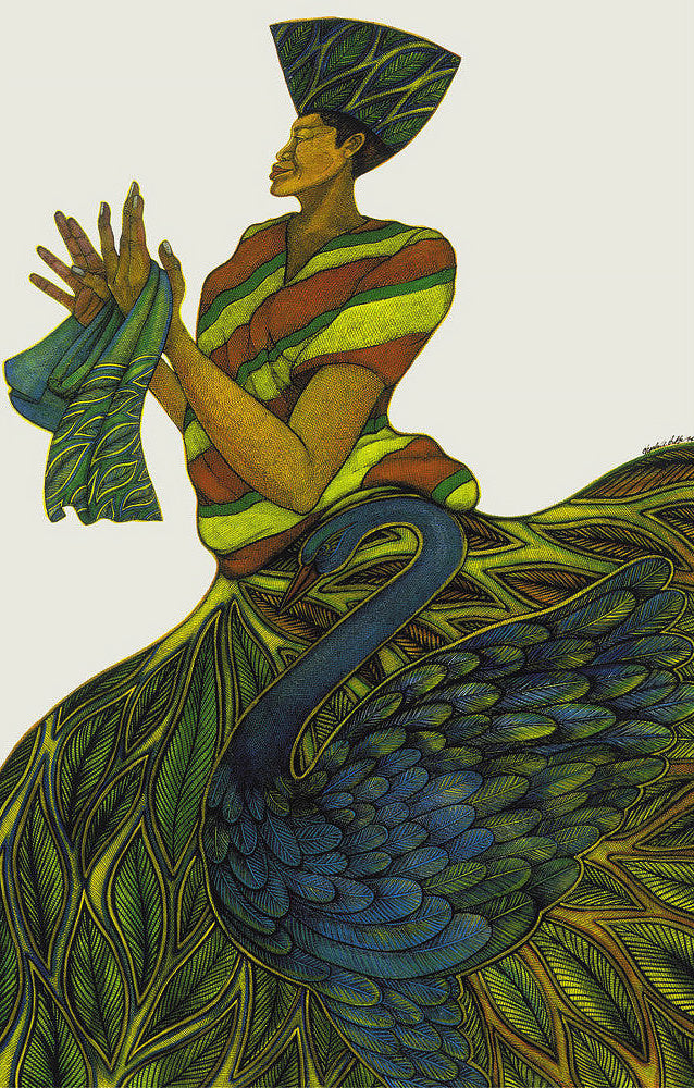 Detail of Silk Maiden by Charles A. Bibbs