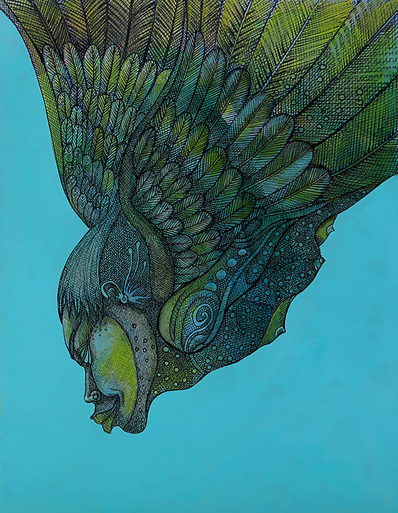 Detail of Descending Angel (HP) by Charles A. Bibbs