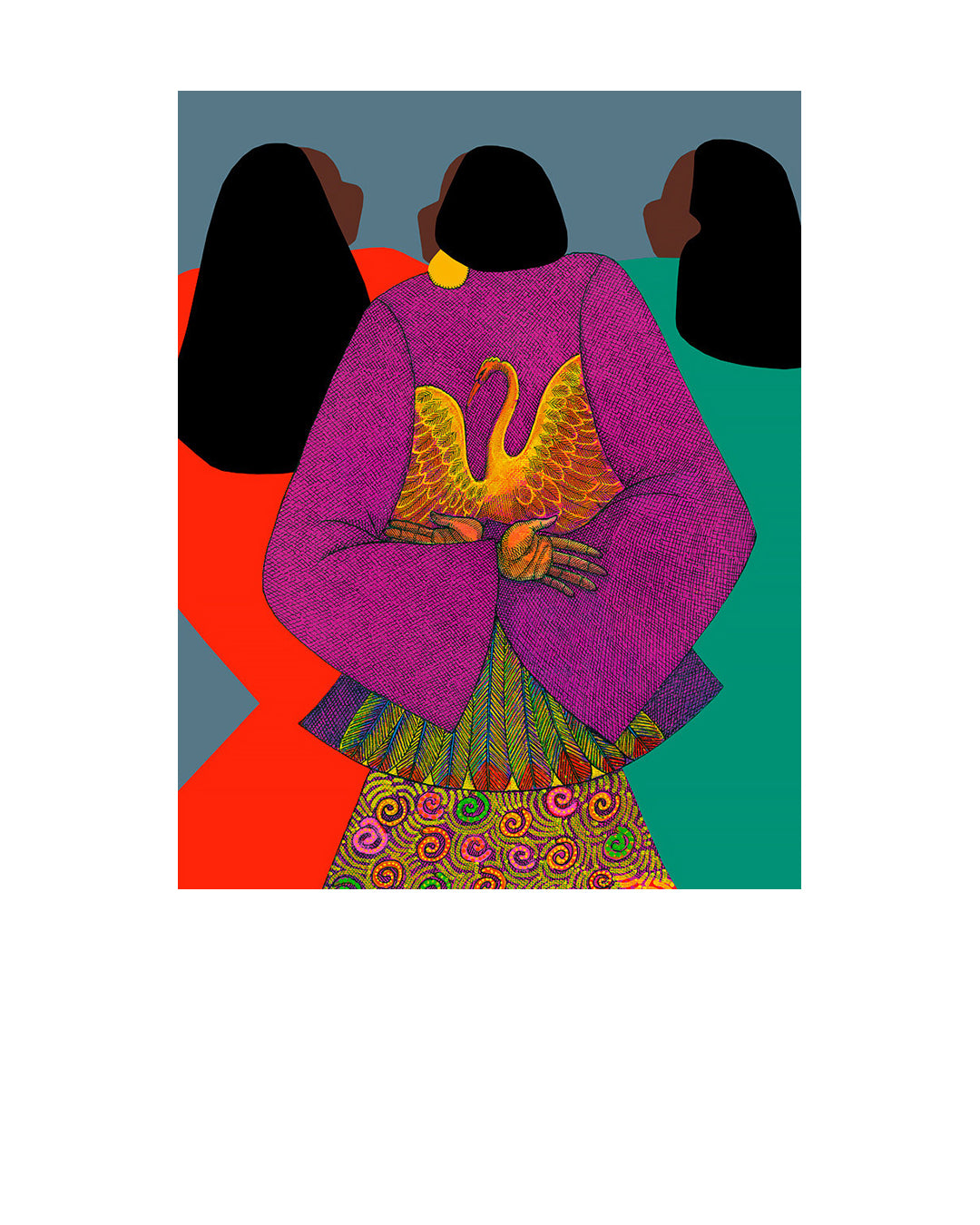 Brown Beauties — original artwork by Charles A. Bibbs