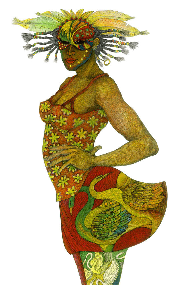Detail of Masquerade II by Charles A. Bibbs