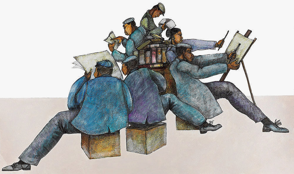 Detail of Shared Knowledge by Charles A. Bibbs