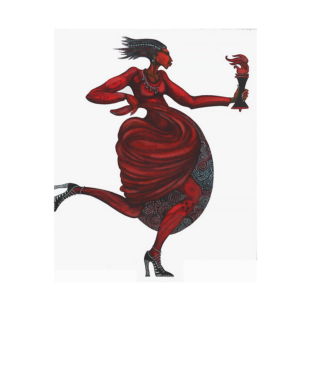The Red Torch — original artwork by Charles A. Bibbs