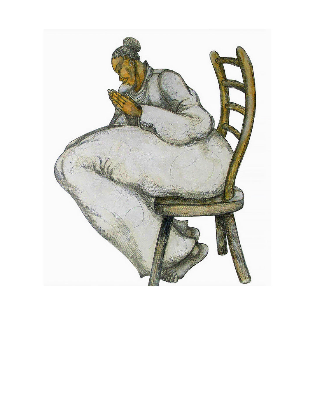 Big Mama'S Prayer — original artwork by Charles A. Bibbs