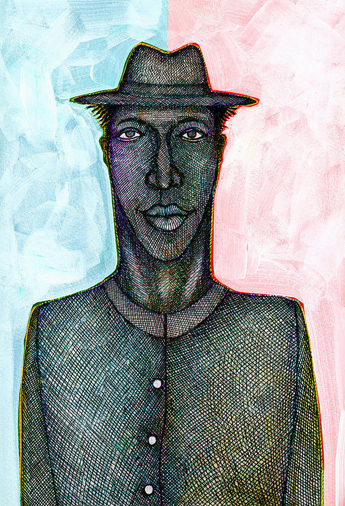 Detail of Thin Man by Charles A. Bibbs