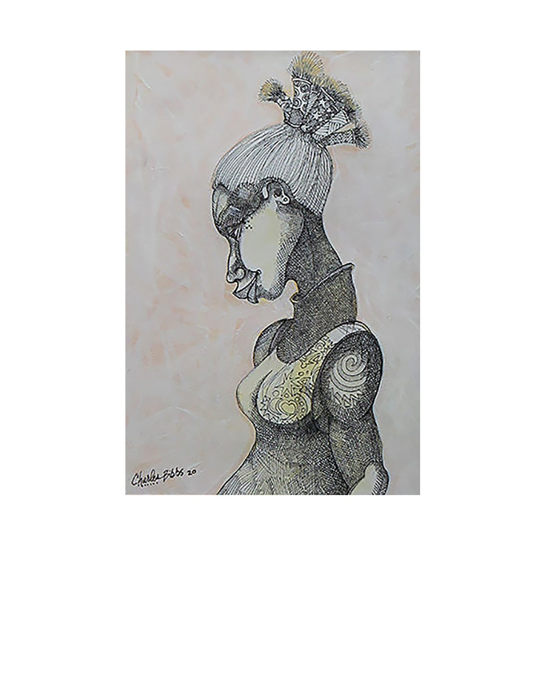 Unique — original artwork by Charles A. Bibbs