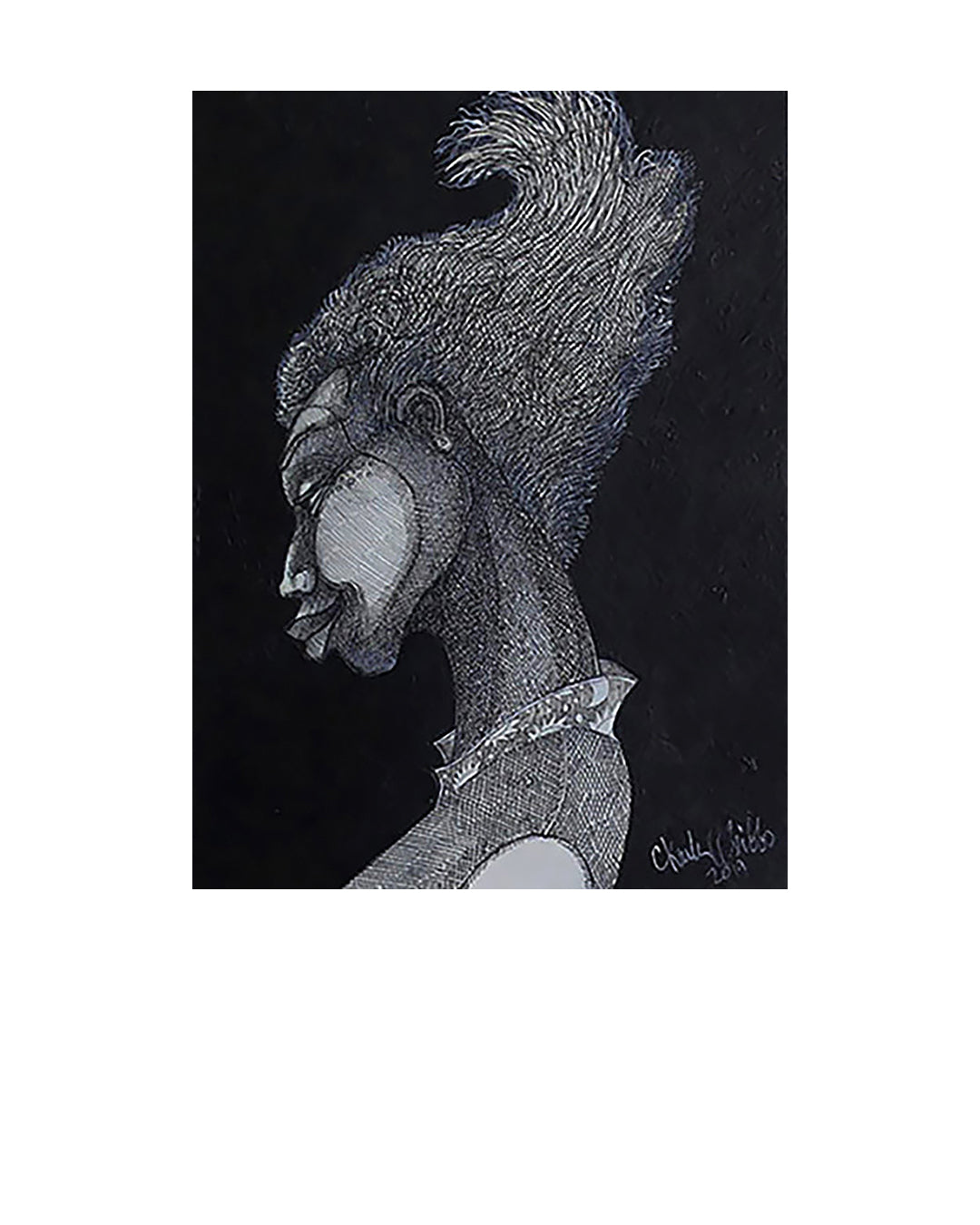 Morning Hair-Do — original artwork by Charles A. Bibbs