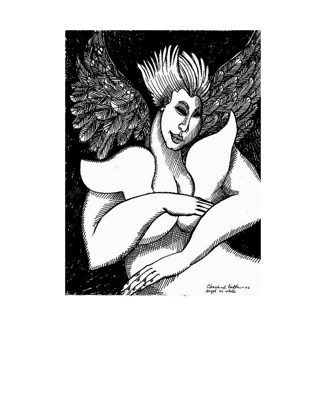 Angel In White — original artwork by Charles A. Bibbs