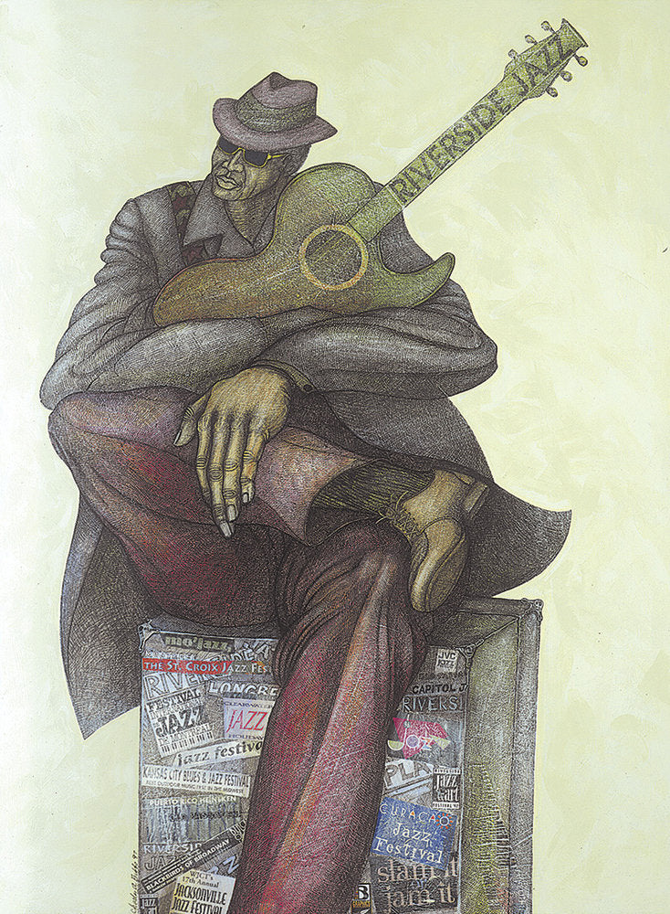 Detail of Goin' To Da Riva by Charles A. Bibbs