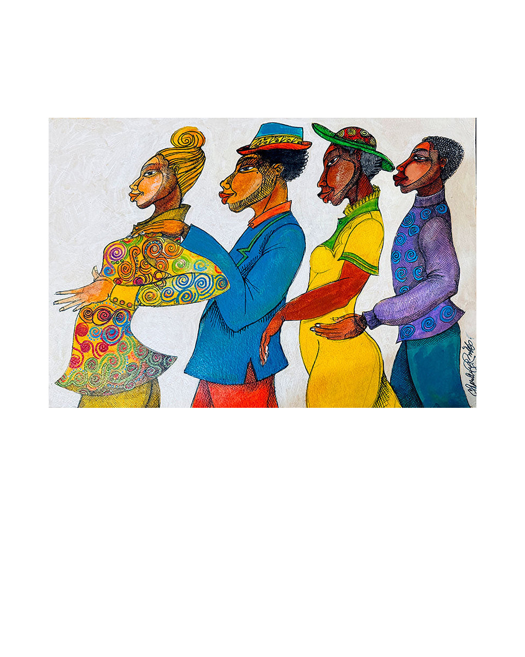 Every Day People" — original artwork by Charles A. Bibbs