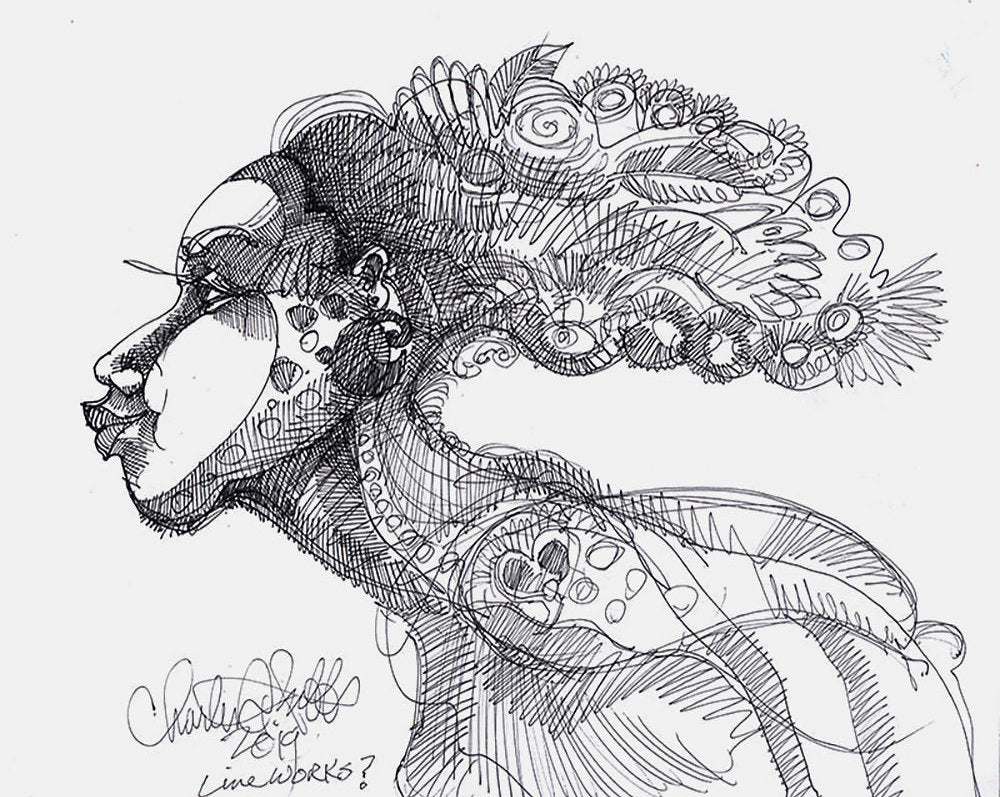 Detail of Line Works by Charles A. Bibbs