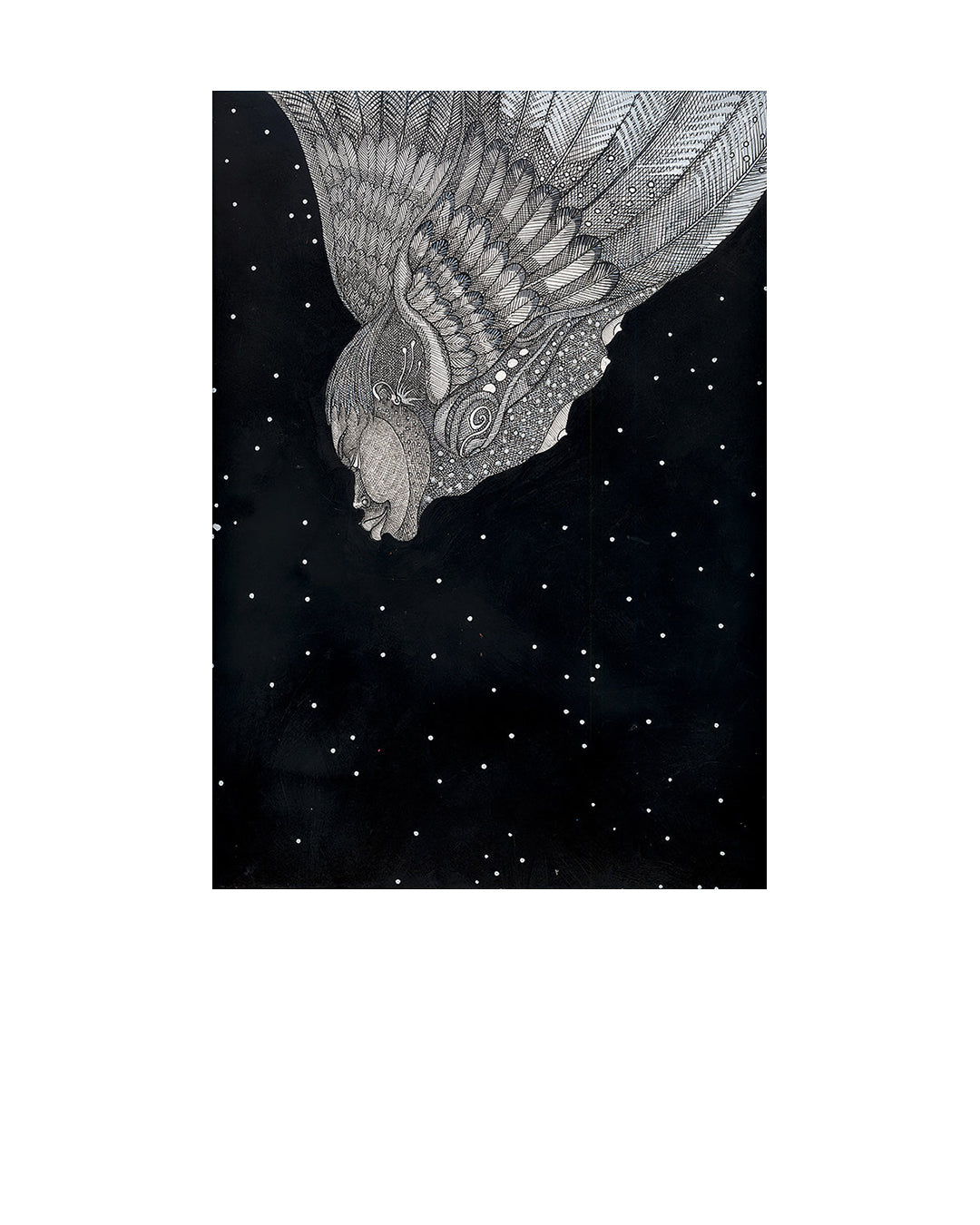 Descending Angel — original artwork by Charles A. Bibbs