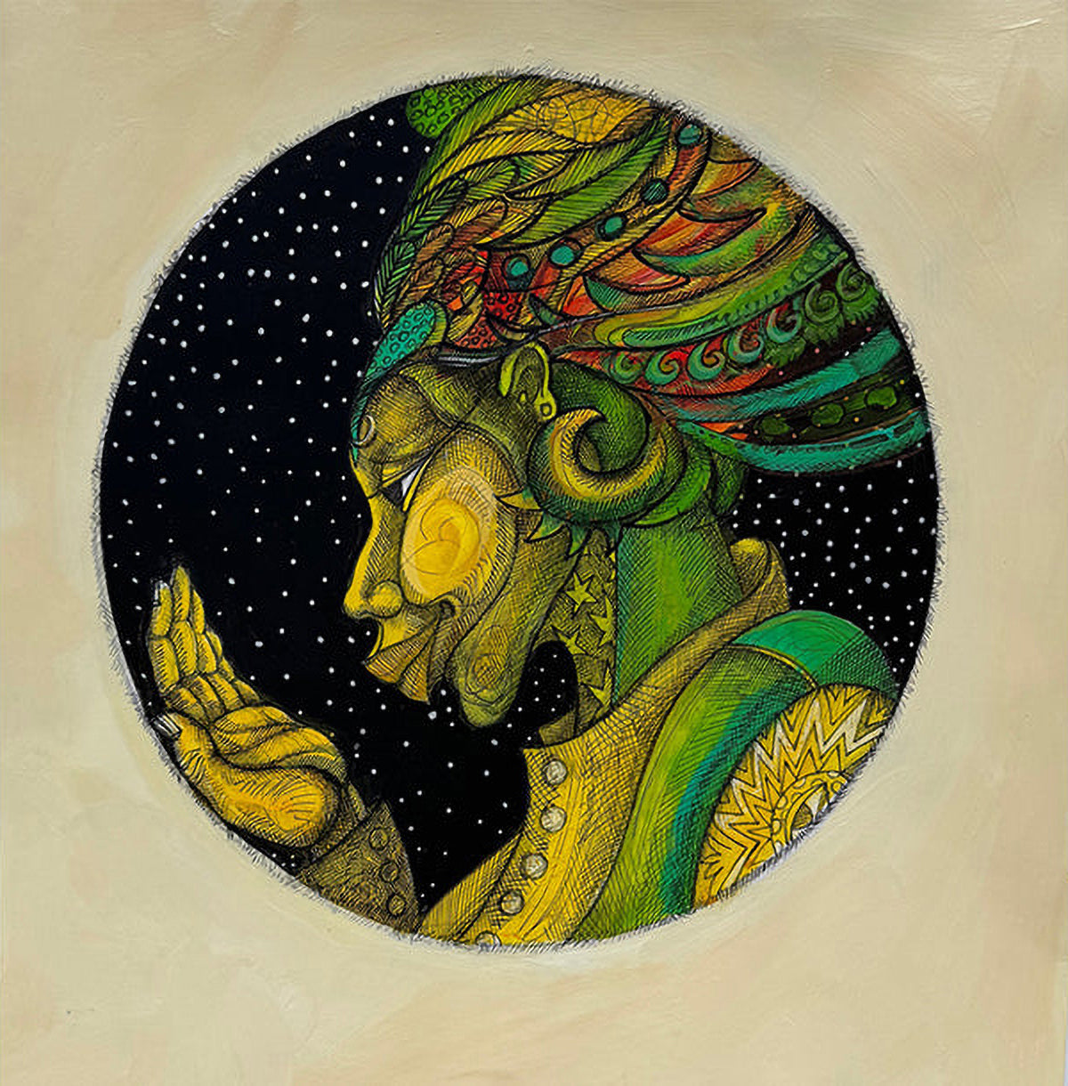 Detail of Midnight Stars by Charles A. Bibbs