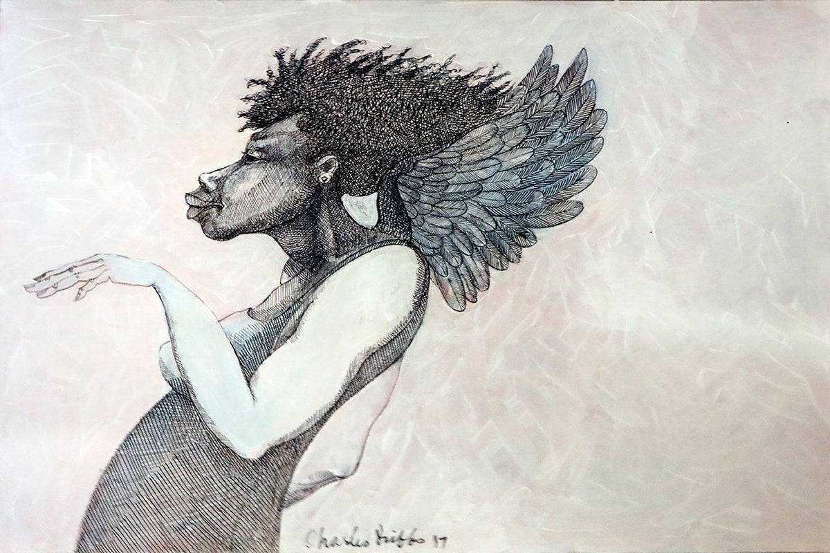 Detail of Angel Girl 2 by Charles A. Bibbs