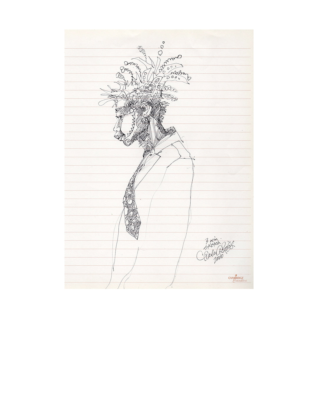 Line Drawing - 3 — original artwork by Charles A. Bibbs
