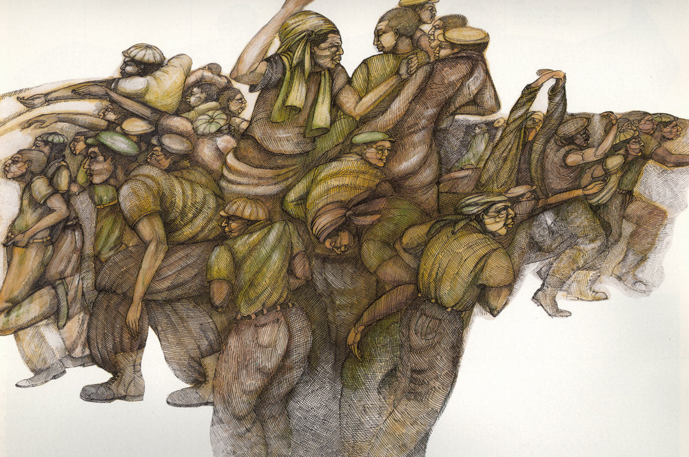 Detail of Hats, Boots, & Baggy Pants by Charles A. Bibbs