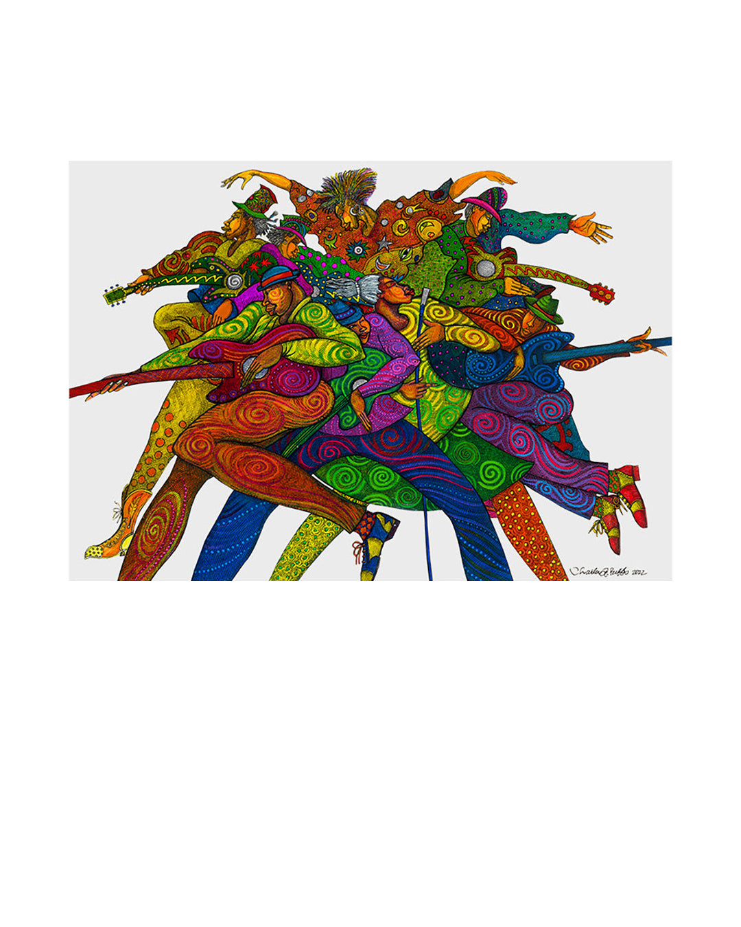 Mixin It Up II — original artwork by Charles A. Bibbs