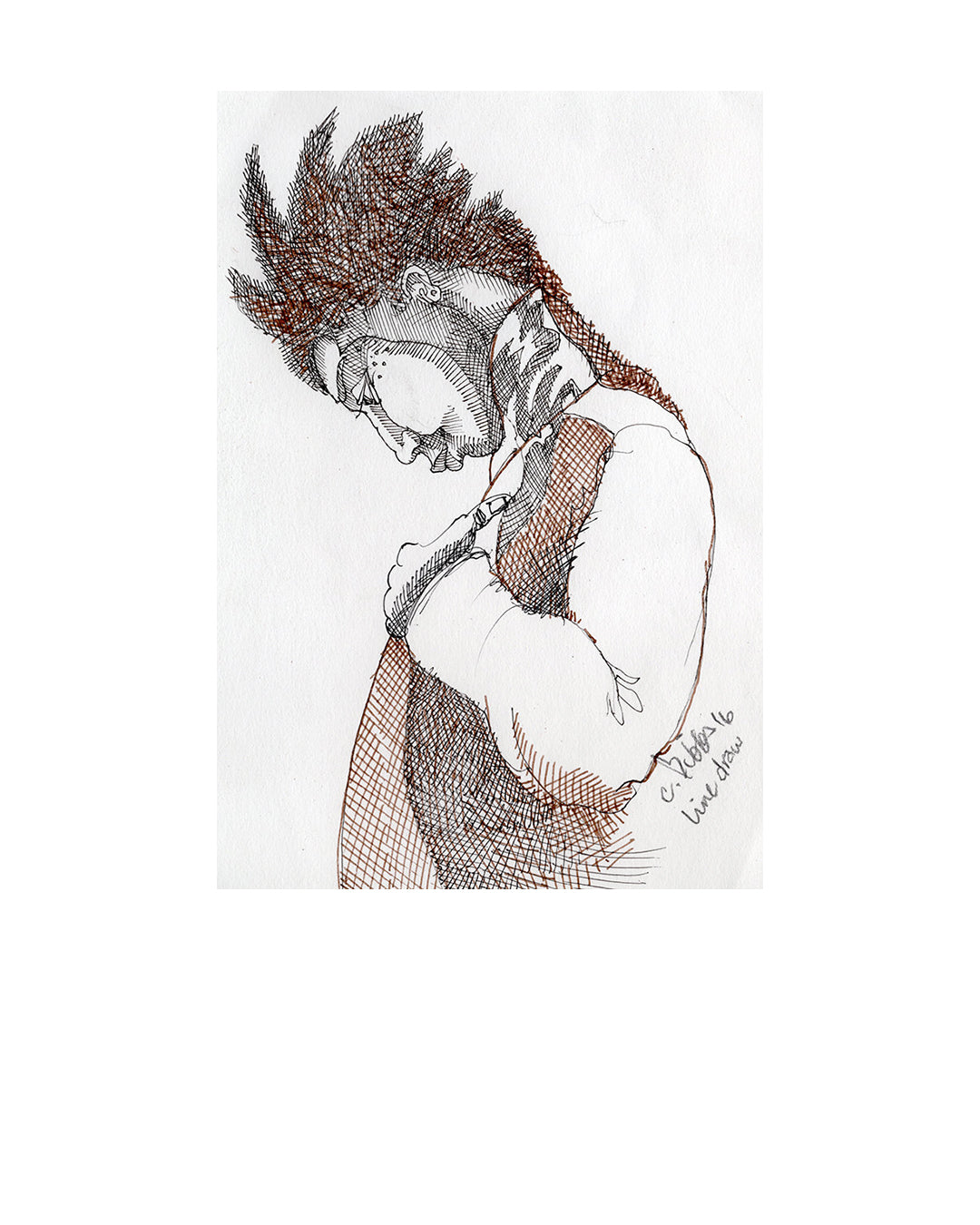 Line Drawing -  2 — original artwork by Charles A. Bibbs
