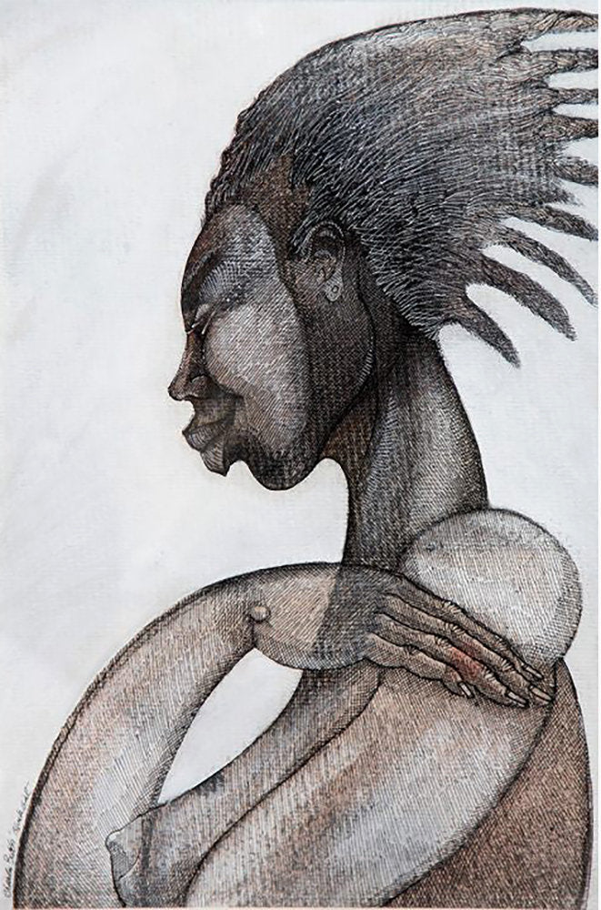 Detail of Black Girl by Charles A. Bibbs