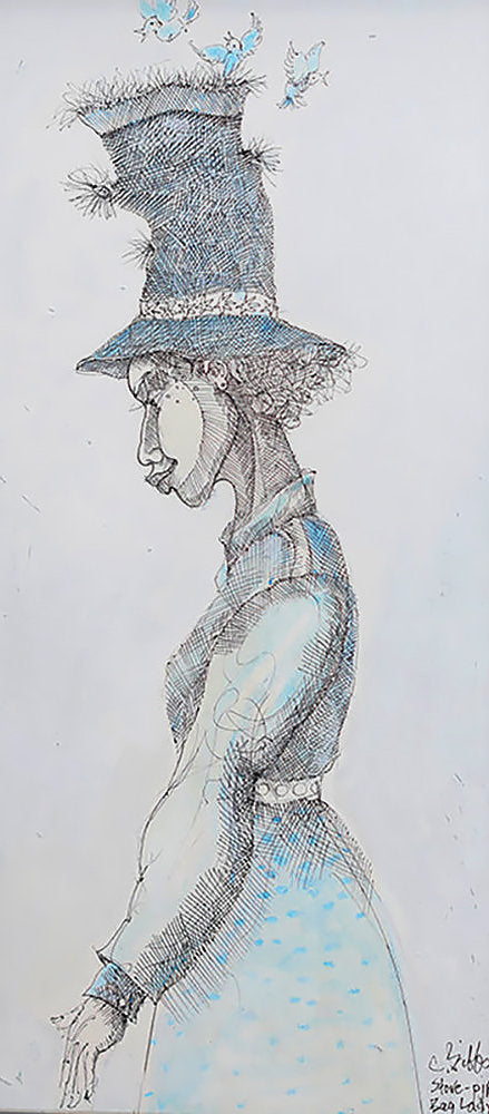 Detail of Stove Pipe Lady by Charles A. Bibbs