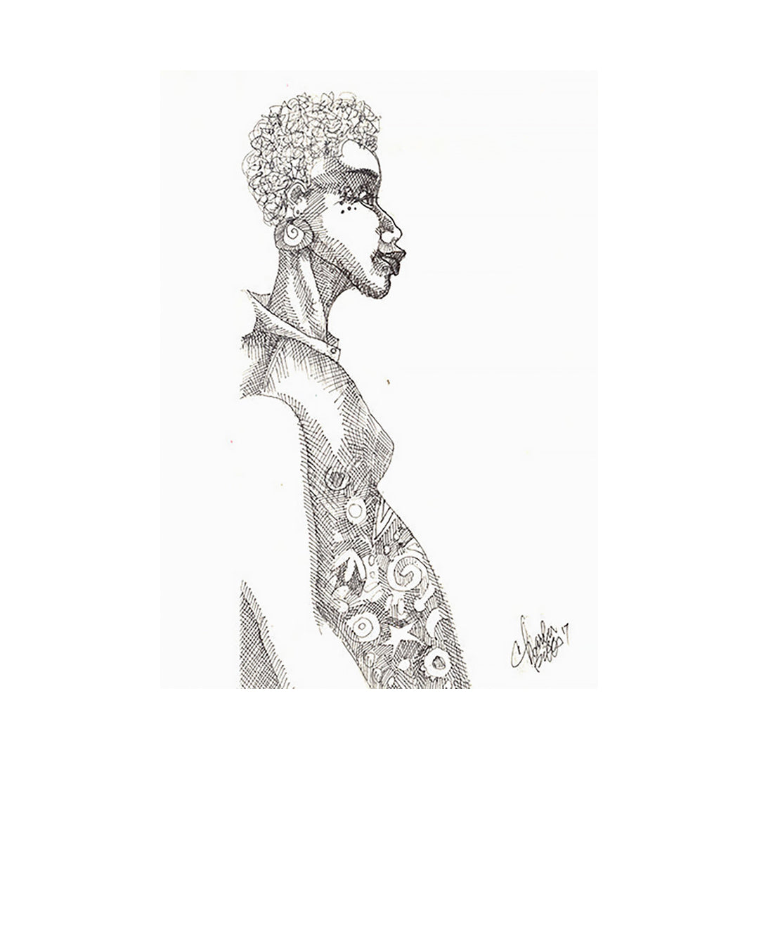 Girl Friend — original artwork by Charles A. Bibbs