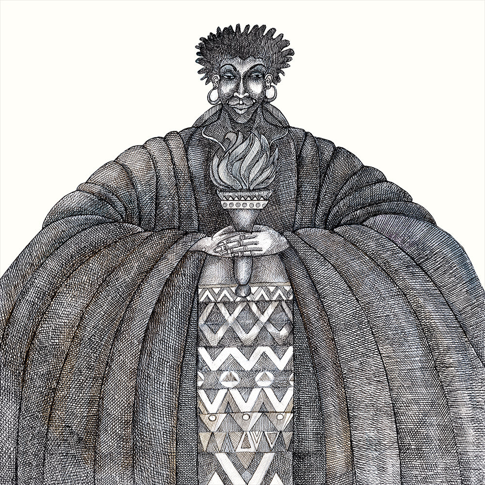 Detail of The Torch by Charles A. Bibbs