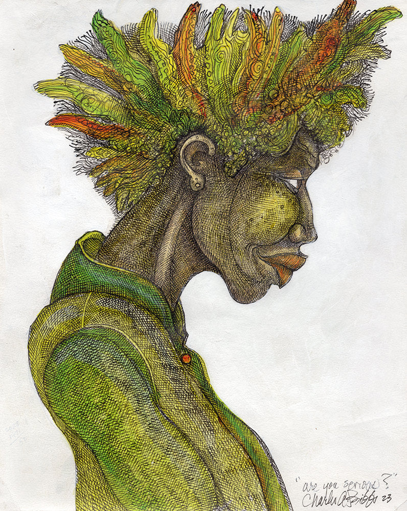 Detail of Are You Serious by Charles A. Bibbs