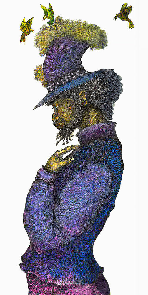 Detail of Bagman Storyteller by Charles A. Bibbs