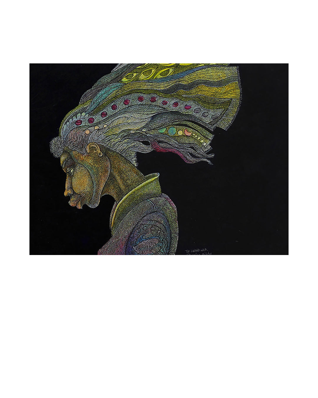 The Living Hair — original artwork by Charles A. Bibbs