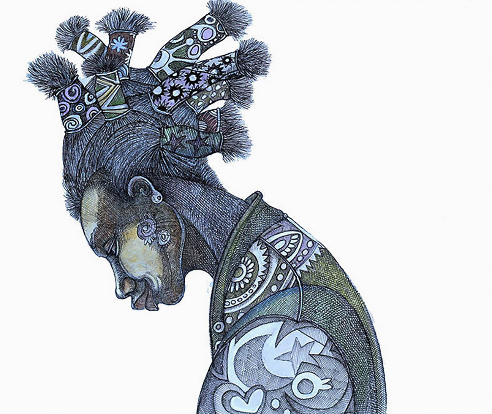 Detail of Sox Series #3 by Charles A. Bibbs