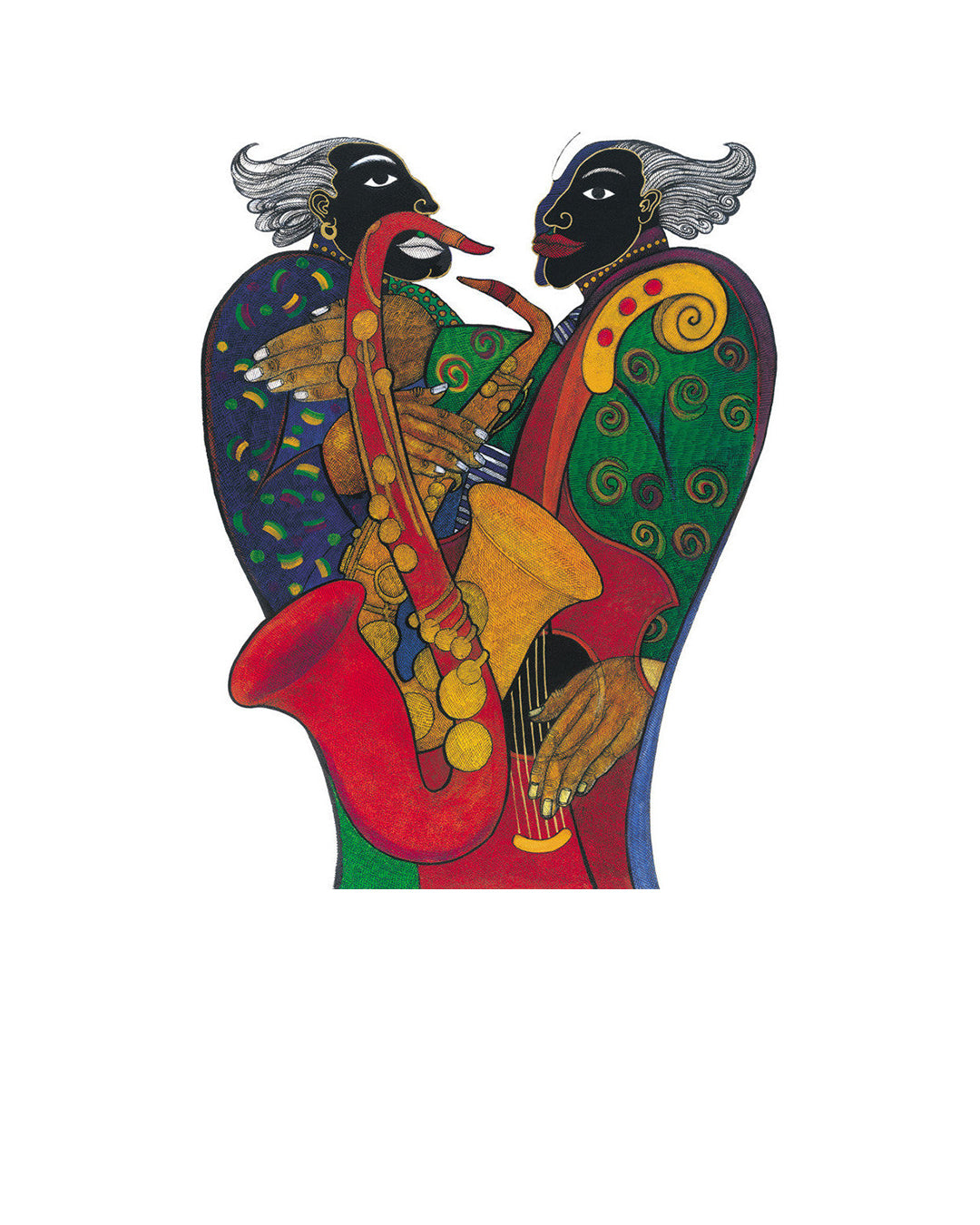 Hands On Jazz II — original artwork by Charles A. Bibbs