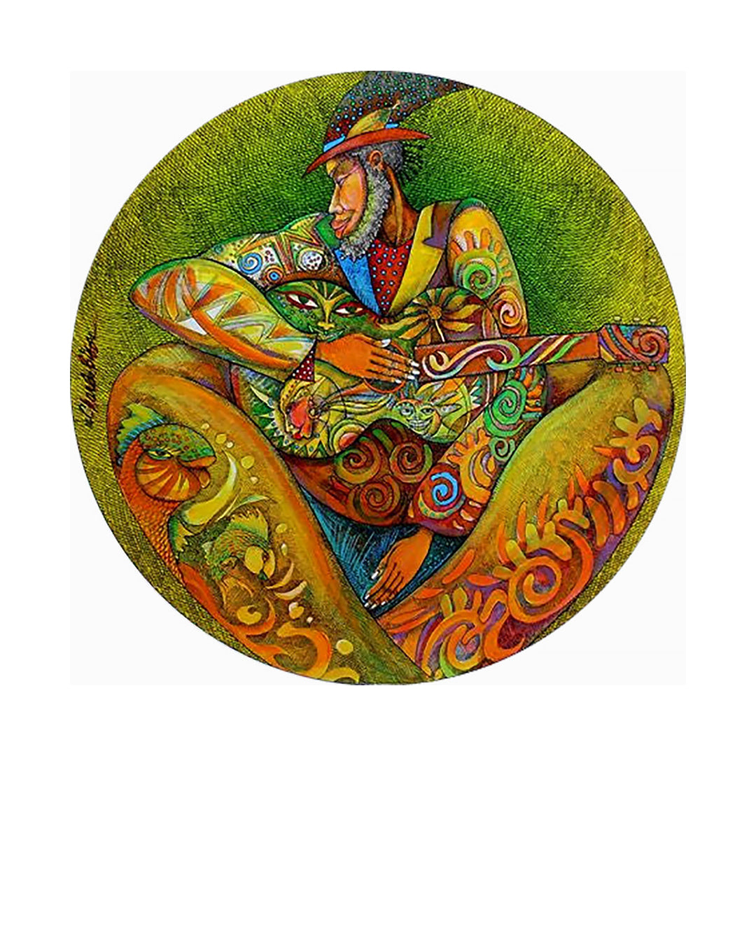Color Is Bluz — original artwork by Charles A. Bibbs