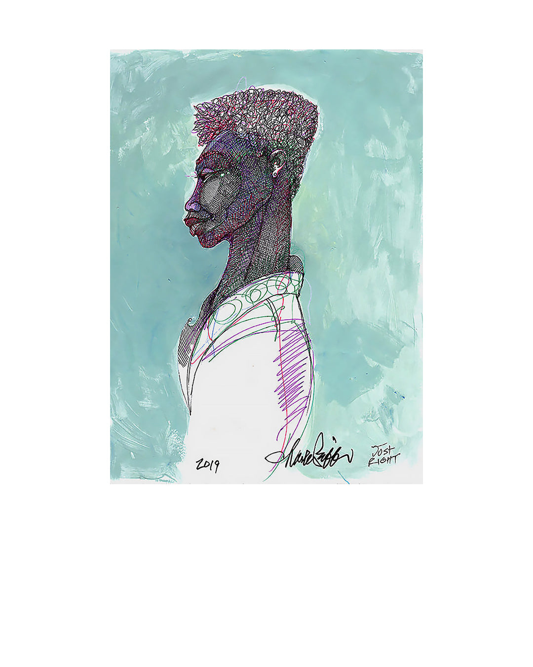 Just Right — original artwork by Charles A. Bibbs