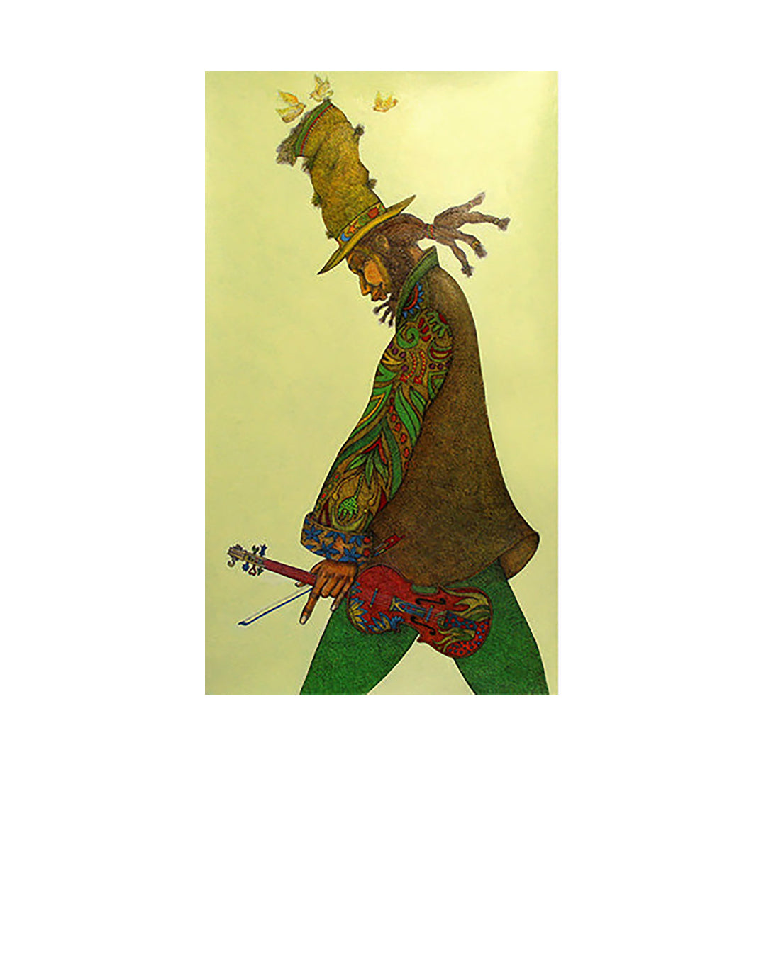 The Bagman Fiddler — original artwork by Charles A. Bibbs